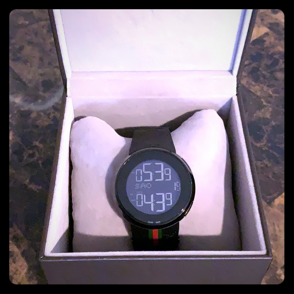 Gucci 44mm digital watch